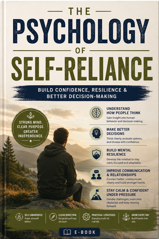 The Psychology of Self-Reliance: Build Confidence, Resilience & Better Decision-Making | E-Book